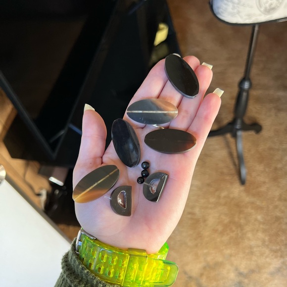 Vintage Mad Bags sea shell 🐚 and mother of pearl sewn squares shoulder purse. - Picture 15 of 17